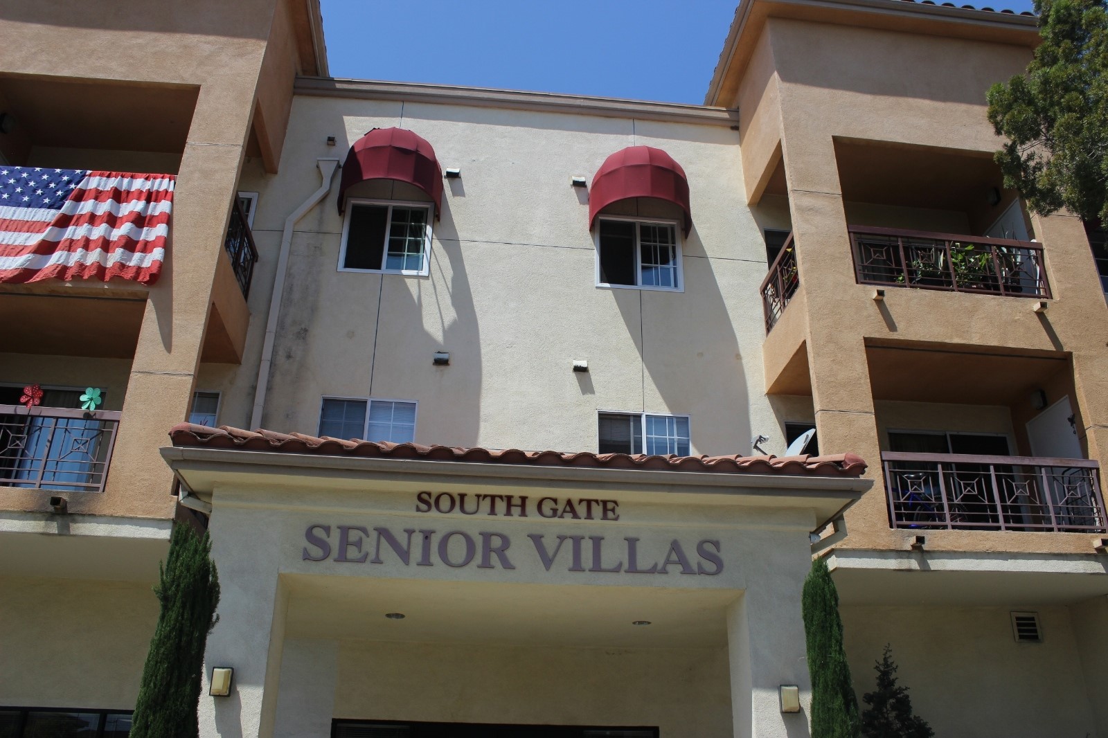 South Gate Senior Villas front entrance